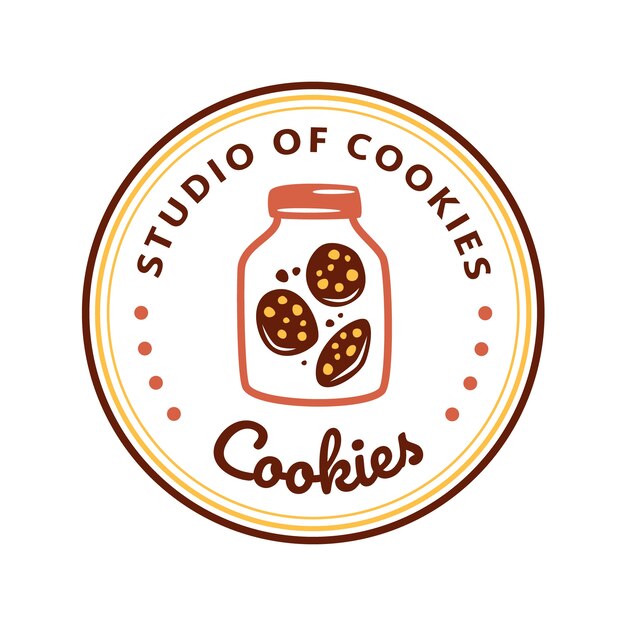 Шаблон оформления логотипа cookie