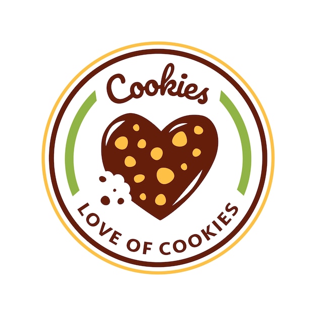 Free vector cookies logo design template