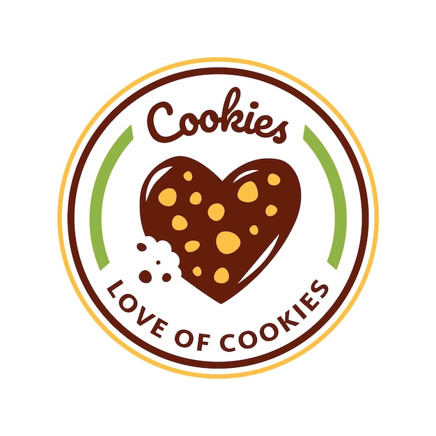 Шаблон оформления логотипа cookie
