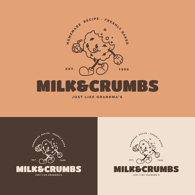 Free vector cookies logo design template