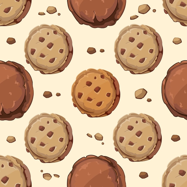 Free Vector | Cookies seamless pattern
