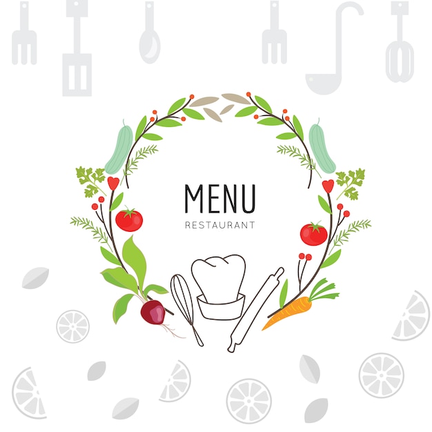 Free vector cooking background design