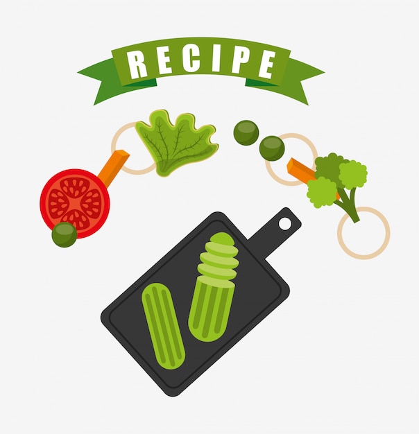 Free vector cooking recipe background