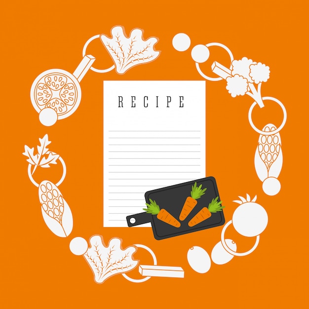 Free vector cooking recipe