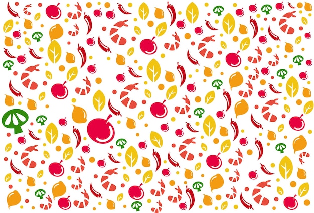 Free vector cooking spice pattern