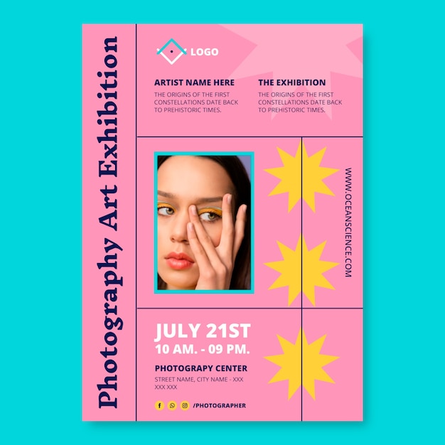 cool photography art exhibition poster
