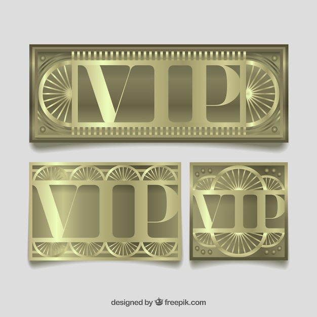 Cool set of vip cards with wheels