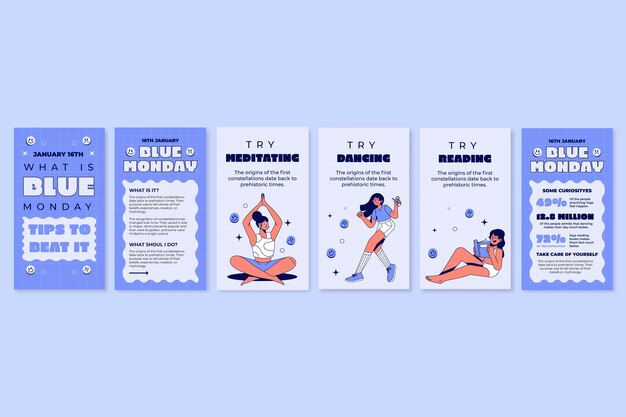 cool what is blue monday? instagram story