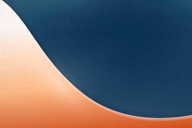 Copper curve on a dark blue background