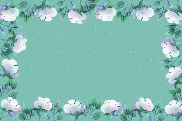 Free vector copy space blue floral background