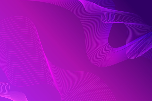 Copy space violet wavy shapes background