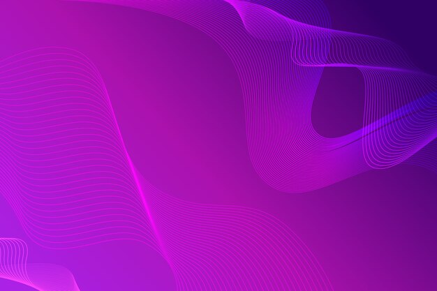 Copy space violet wavy shapes background