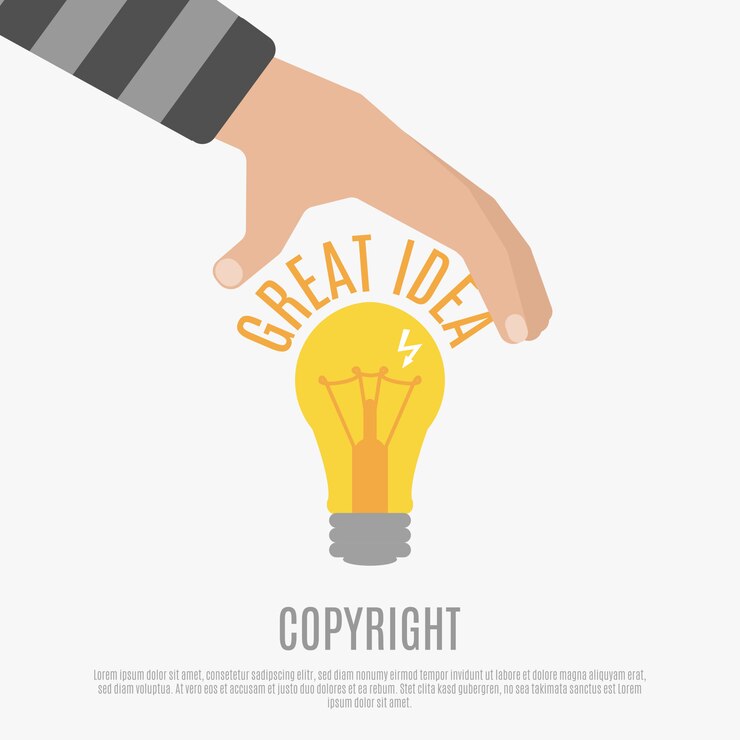 Free Vector copyright compliance concept