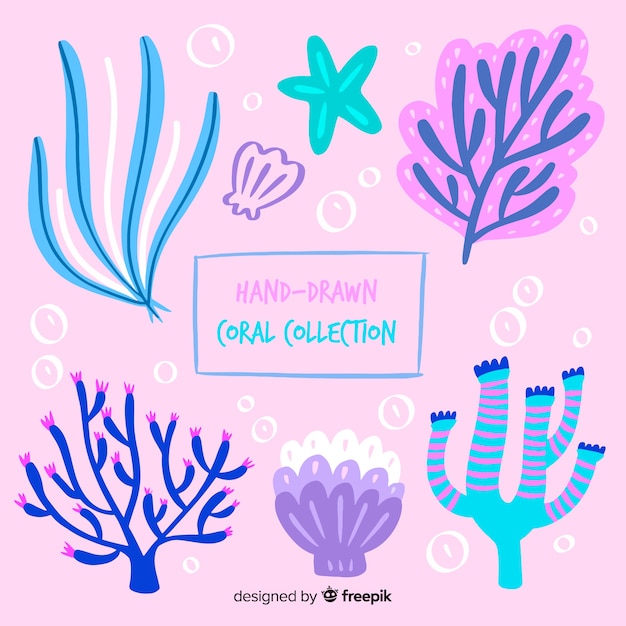 Free vector coral collection