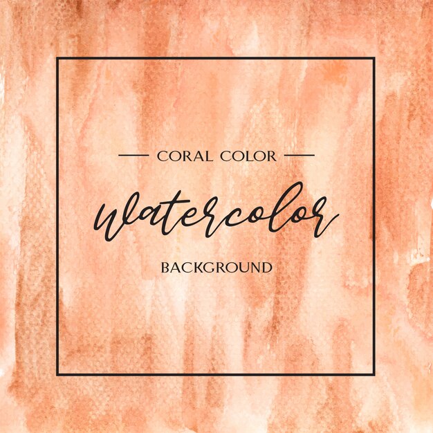 Coral color Trendy sea shell watercolor and gold gouache texture background print wallpaper