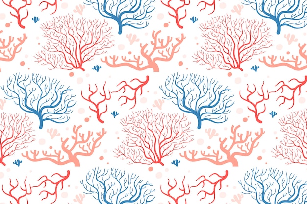 Coral pattern collection concept