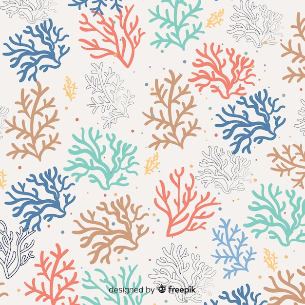 Free vector coral pattern