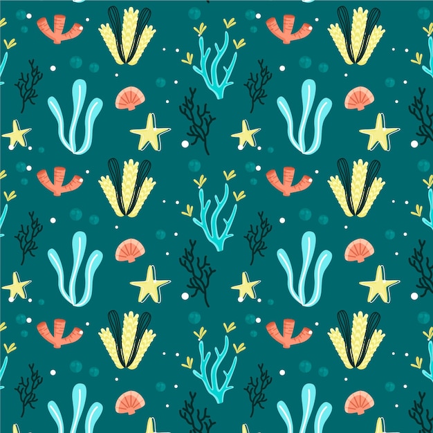 Free vector coral pattern