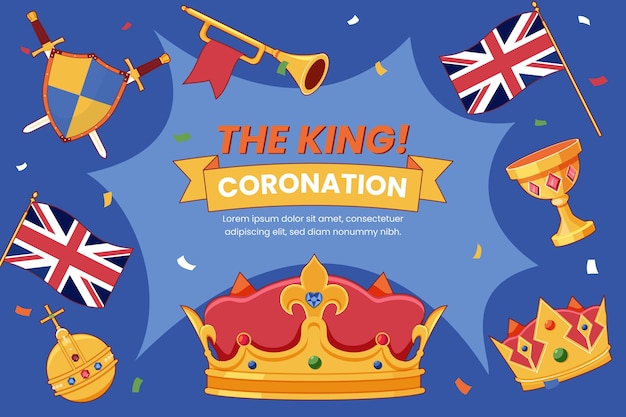 Coronation background template