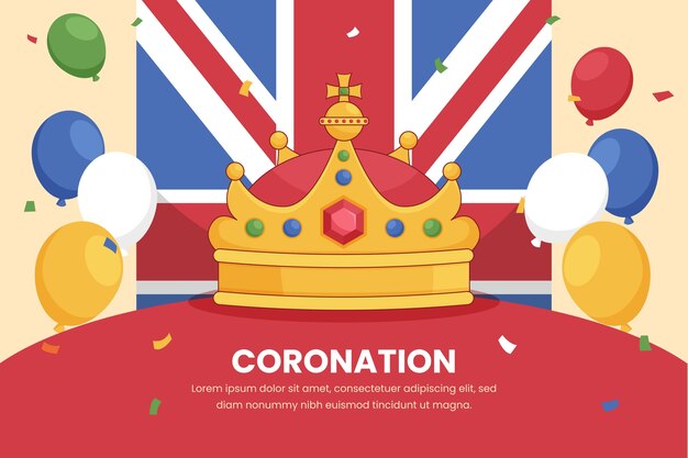 Coronation background template