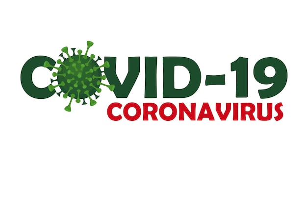 無料ベクター コロナウイルスとcovid-19。