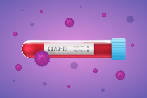 Free vector coronavirus blood test