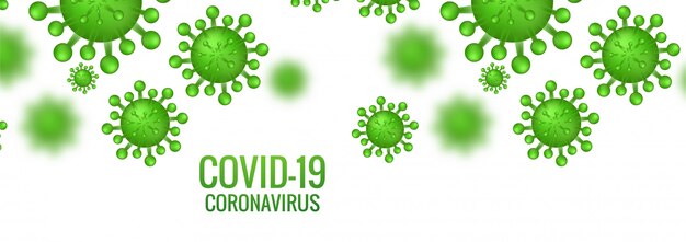 Free vector coronavirus cells banner