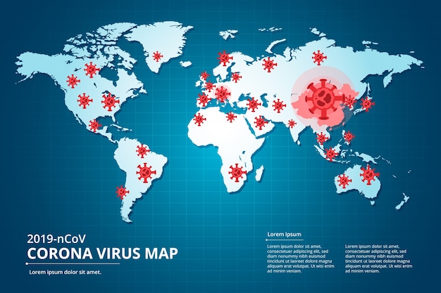 Коронавирус карта страны инфографики