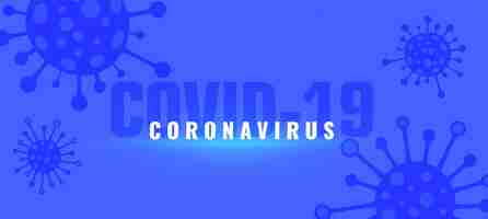 Free vector coronavirus covid-19 outbreak pandemic background with viruses