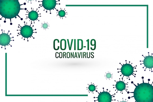 無料ベクター コロナウイルスcovid-19の大流行ウイルスの設計