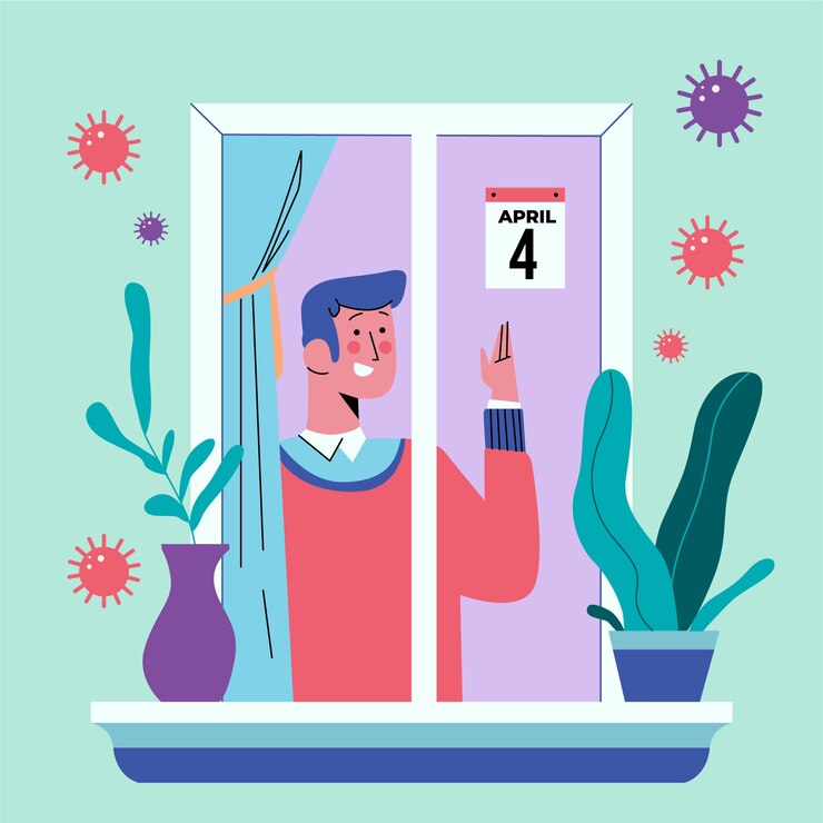 Free Vector coronavirus curfew measure