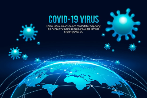Coronavirus globe being under quarantine