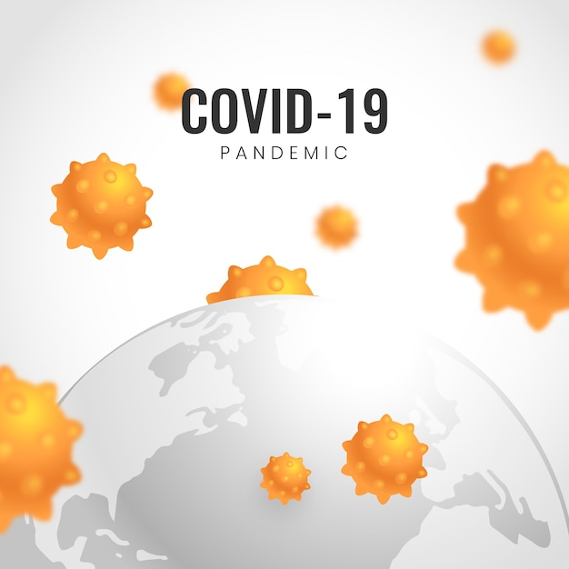 Coronavirus globe concept