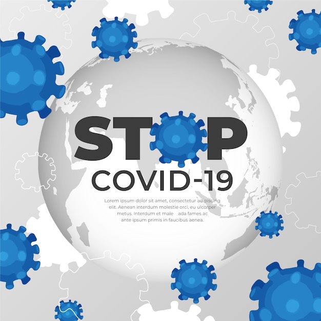 Coronavirus globe style
