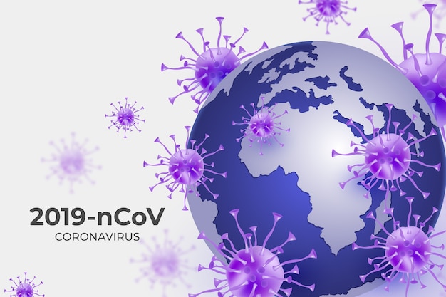 Free vector coronavirus globe