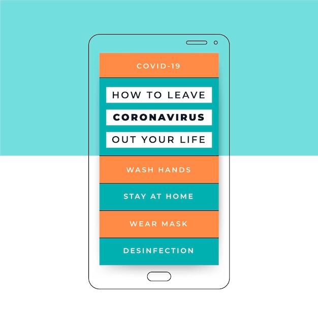 Coronavirus grid social media story