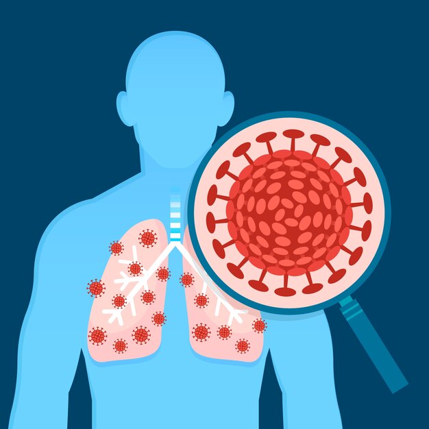 Coronavirus illness concept