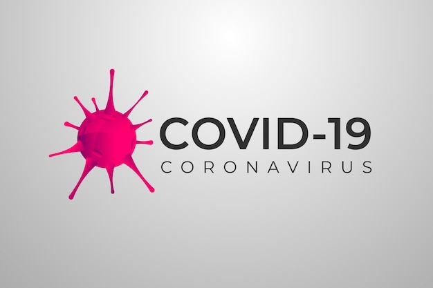 Free vector coronavirus logo template theme