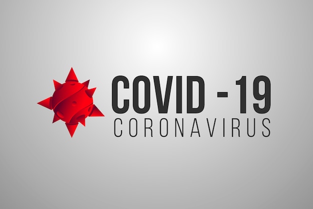 Modello di logo di coronavirus