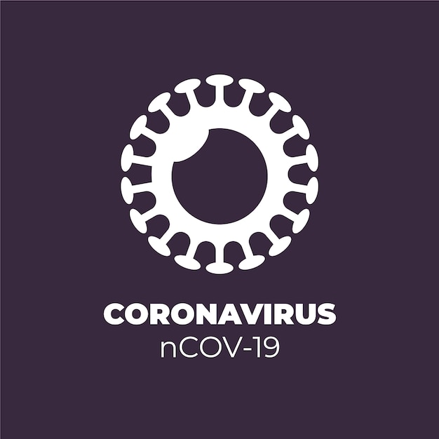 Modello di logo di coronavirus