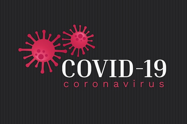 Coronavirus logo theme for template