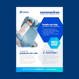 Coronavirus medical products flyer