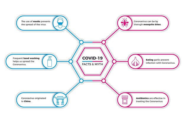 Coronavirus Myths And Facts Infographic