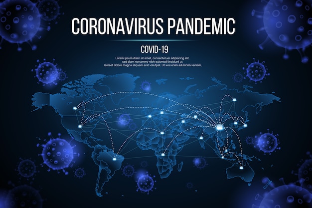 Coronavirus pandemic concept