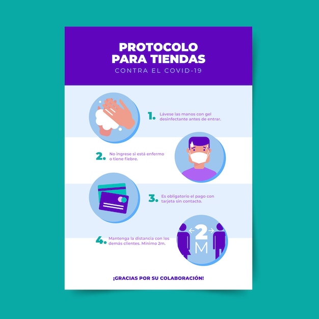 Coronavirus prevention poster concept