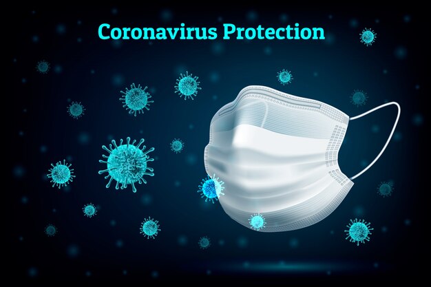 Coronavirus protection background