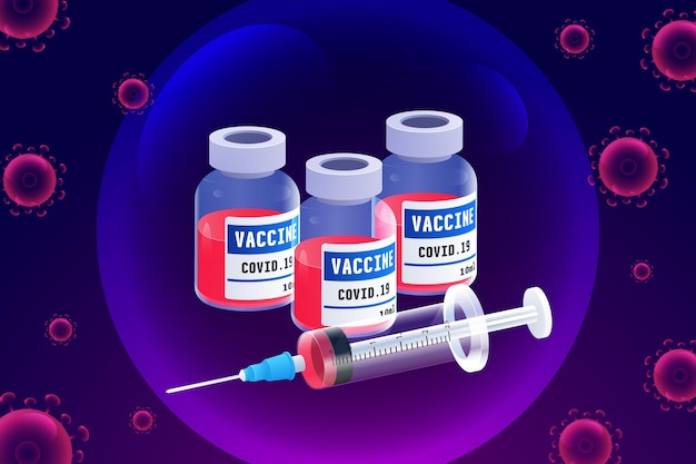 Coronavirus vaccination background