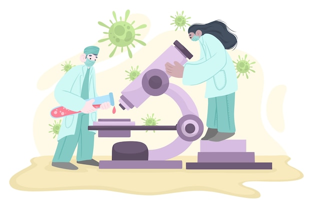 Coronavirus vaccine development concept
