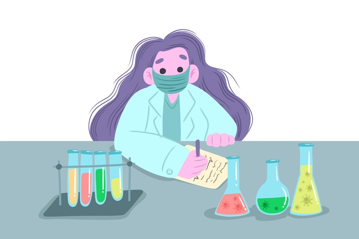 Free Vector coronavirus vaccine development concept