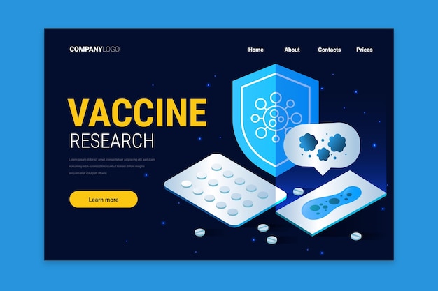 Разработка коронавирусной вакцины - целевая страница